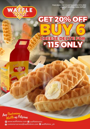 Cheese Delight waffle promo